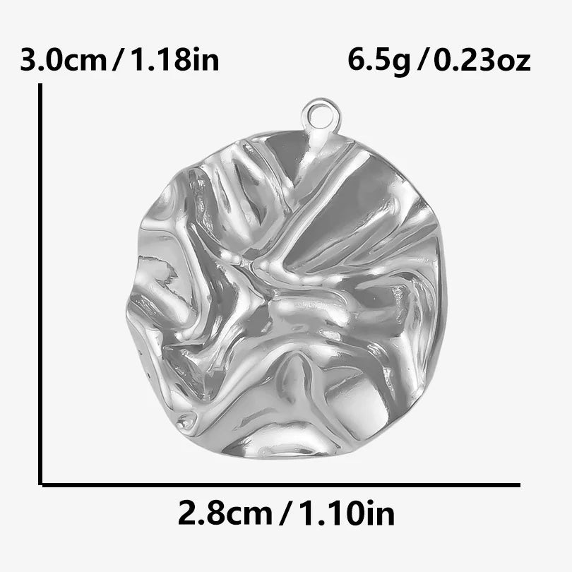 Trendy 6pcs/lot Stainless Steel Pendants Real Gold Plated Sun Love Flower Star Shaped Irregular Line Charms DIY Jewelry Making