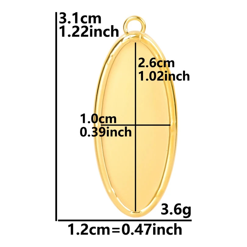 New 8pcs/lot Stainless Steel Gold Plated Cabochon Setting Pendants Sun Stars Moon Love Shaped Tray Pendants Jewelry DIY Findings